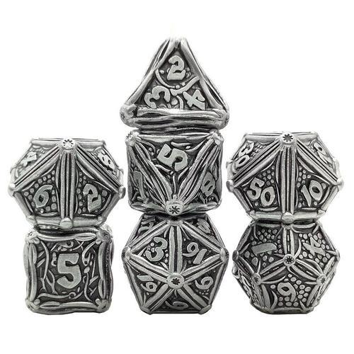 Jeu De Dés En Métal Robuste, 7 Pièces, Jeu De Dés De Jeu De Rôle Rp... on Productcaster.