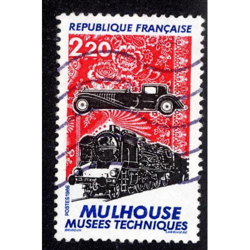 Timbre : 1986 Mulhouse Musées Techniques,République Française,Poste... on Productcaster.