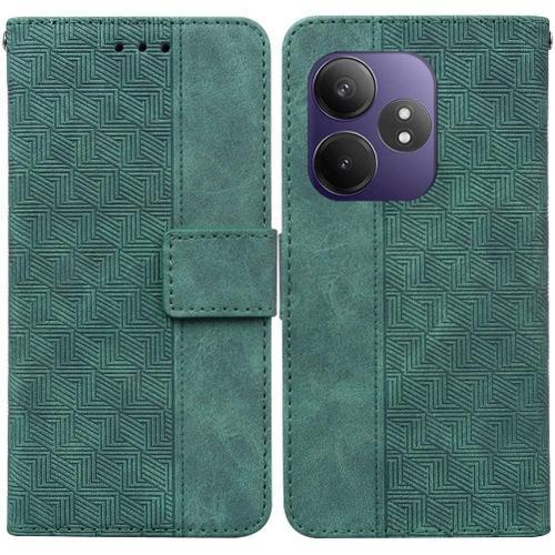 Flip Étui Pour Realme Gt Neo6 Se Géométrique En Relief Cuir Pu Prem... on Productcaster.