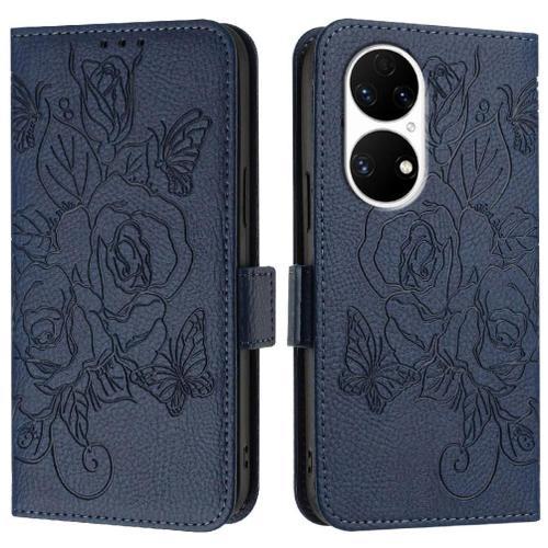 Étui Pour Huawei P50 Cuir Pu Portefeuille Magnétique Avec Fente Pou... on Productcaster.