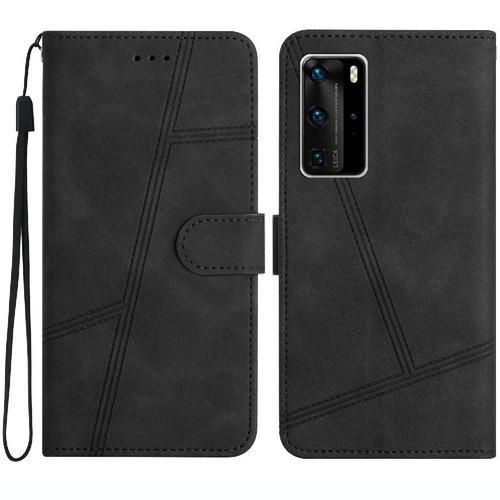 Flip Étui Pour Huawei P40 Pro Protection Complète Portefeuille En C... on Productcaster.