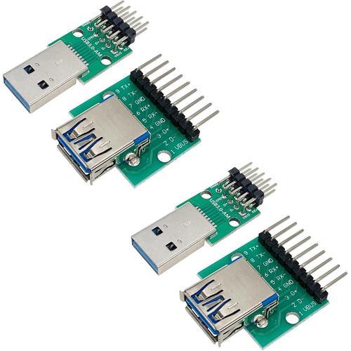 Lot de 4 adaptateurs USB 3.0 male et femelle vers DIP avec 9 broche... on Productcaster.