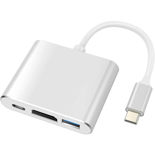 Argent Adaptateur USB 3.0 Type C vers HDMI 4K Multiport AV Converti... on Productcaster.