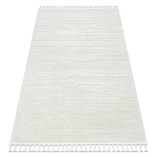 240x330 Cm Tapis Sevilla Ac53b Rayures Blanc Franges Berbère Maroca... on Productcaster.