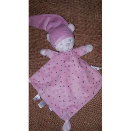 Doudou Peluche Ours Ours Etoiles Bonnet Nicotoy Simba on Productcaster.