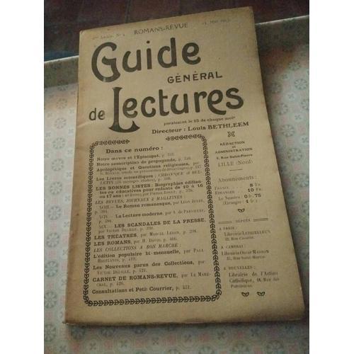 Romans Revue : Guide Général De Lectures. Abbé Bethléem. 6 E Année.... on Productcaster.