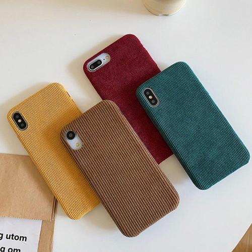 Coque De Téléphone En Velours Côtelé Pour Iphone, Pour Modèles 6, 6... on Productcaster.