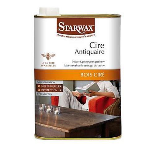 Cire antiquaire liquide bois ciré chêne clair Starwax 500ml on Productcaster.