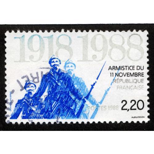 Timbre : 1988 Armistice Du 11 Novembre 1918-1988,République Françai... on Productcaster.