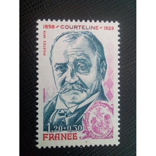 Timbre France Yt 2032 Georges Courteline (1858-1929) 1979 ( 91005 ) on Productcaster.