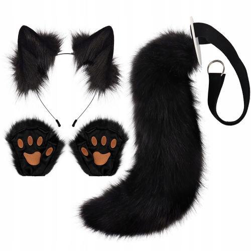 Costume Cosplay Femme Pattes De Chat Oreilles Queue Ensemble Xxl Fs... on Productcaster.