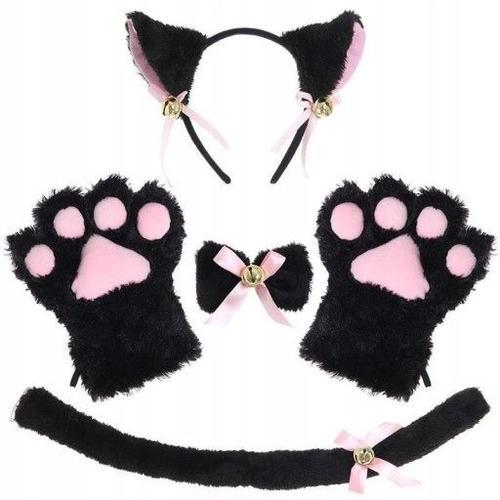 Costume Cosplay Femme Pattes De Chat Oreilles Queue Ensemble Xl Fs1... on Productcaster.