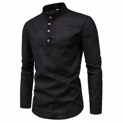 Chemise Classique En Lin Aéré Pour Hommes, Chemise Décontractée À C... on Productcaster.