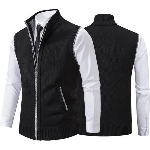 Gilet Pull Chaud Pour Hommes À La Mode Avec Col Montant, Col Roulé ... on Productcaster.