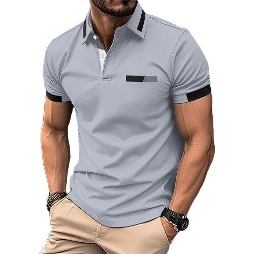 Polo À Manches Courtes Pour Hommes À La Mode Couleurs S-3xl Xxxl Fs... on Productcaster.