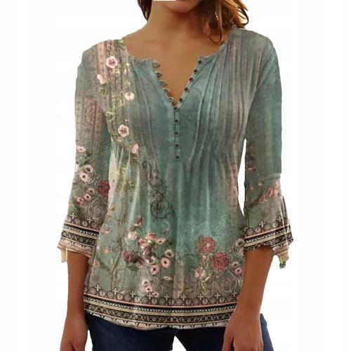 Air Femme Élégant, Blouse Forme À Fleurs Pour Tous Les Jours Au Tra... on Productcaster.