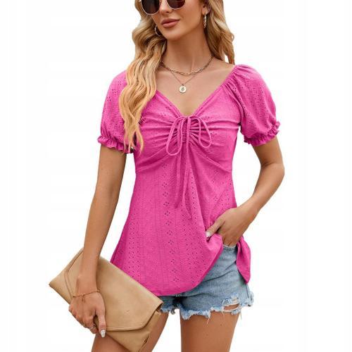 Blouse Femme Élégante Pour L'été Printemps Manches Courtes Conforta... on Productcaster.