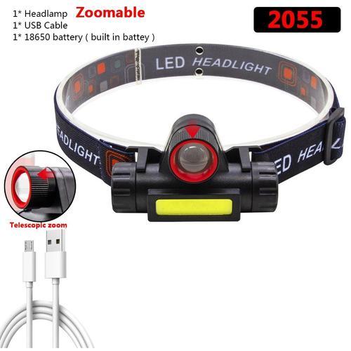 Zoomable Built-In Batterie Camping Puissant Led Projecteur Cob Usb ... on Productcaster.