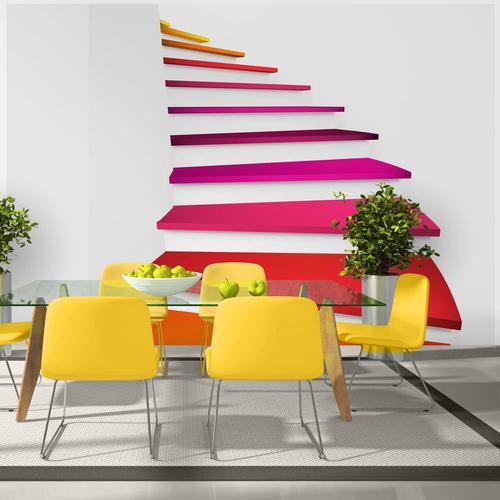 Papier peint intissé 3D et Perspective Colorful stairs : Taille - 2... on Productcaster.