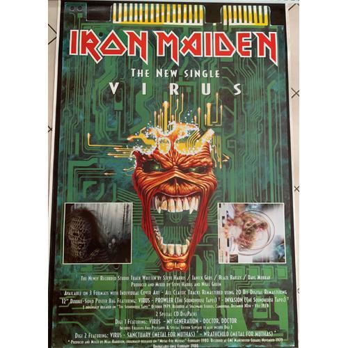 Iron Maiden - Virus - 110x150cm - Affiche / Poster Envoi Roulé on Productcaster.