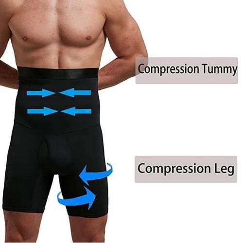 Hommes Minceur Corps Shaper Taille Formateur Taille Haute Shaper Co... on Productcaster.