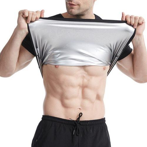 Maillot De Sport À Compression Pour Hommes, Chemise Amincissante Po... on Productcaster.