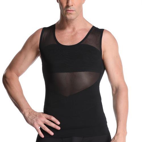 Débardeur À Compression De Poitrine Pour Homme, Chemise Amincissant... on Productcaster.