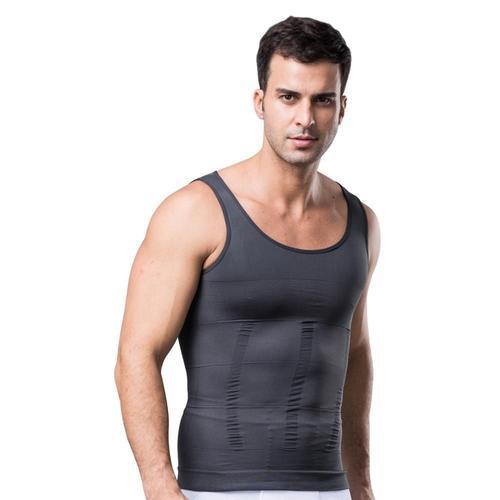 Hommes Minceur Corps Shaper Gilet Abs Abdomen Mince Chemise De Comp... on Productcaster.