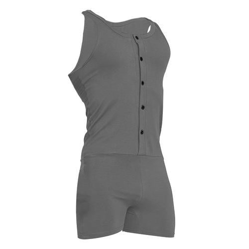 Superbody Hommes Body Sexy Serré Sport Coton Cardigan Boutons Sous-... on Productcaster.