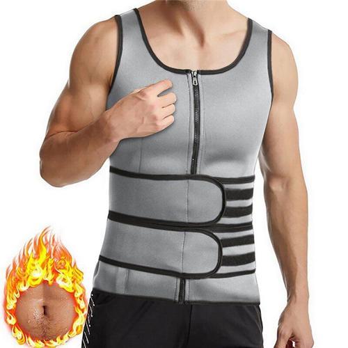 Hommes Corps Shaper Taille Formateur Sauna Costume Sweat Gilet Minc... on Productcaster.