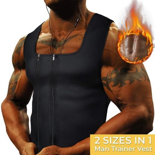 Gilet De Sauna Moulant Pour Hommes, Chemise De Course À Pied, T-Shi... on Productcaster.