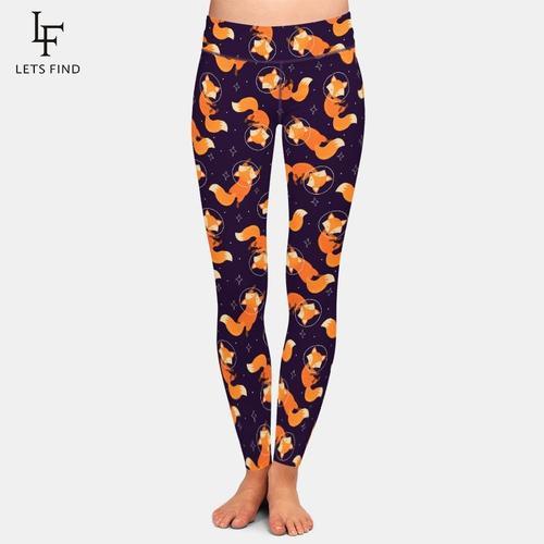 Mode Dessin Animé Renard Imprimer Filles Leggings Taille Haute Élas... on Productcaster.