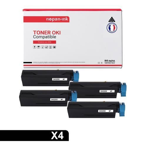 NOPAN-INK - x4 Toners - 45807111 (Noir) - Compatible pour OKI on Productcaster.