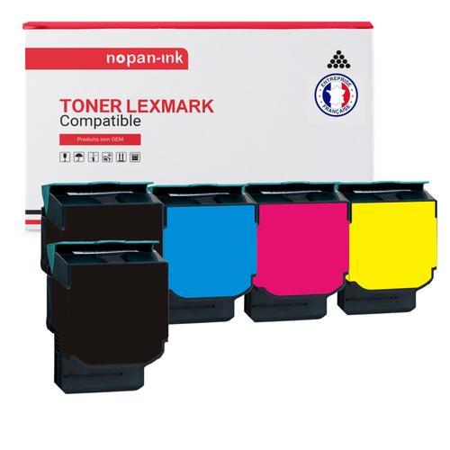 NOPAN-INK - x5 Toners - 80C2SK0 (x2) + 80C2SC0 + 80C2SM0 + (Noir x2... on Productcaster.