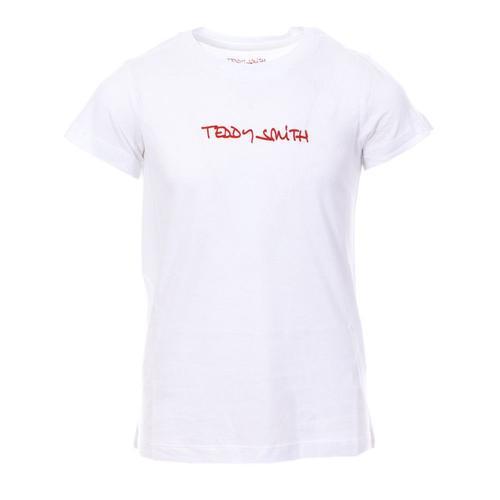 T-Shirt Blanc Fille Teddy Smith Ticia on Productcaster.