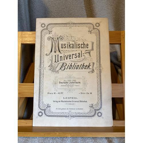 J. Strauss Père Deutsche Jubellaute Partition Chant Piano Musik Uni... on Productcaster.