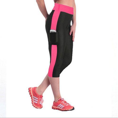 Legging Patchwork Pour Femmes, Pantalon De Fitness, Mi Mollet, Tail... on Productcaster.