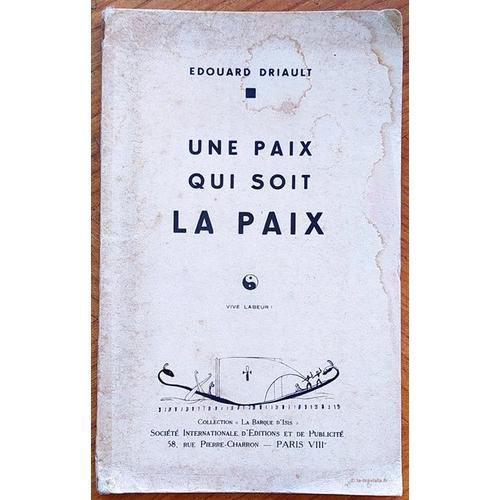 Une Paix Qui Soit La Paix (Écrit En 1944) Ww2 Seconde Guerre Mondiale on Productcaster.