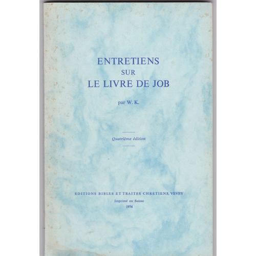 Entretiens Sur Le Livre De Job on Productcaster.