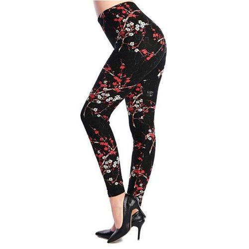 Indjxnd Graffiti Leggings Imprimé À Motifs Floraux Leggins Pour Fem... on Productcaster.