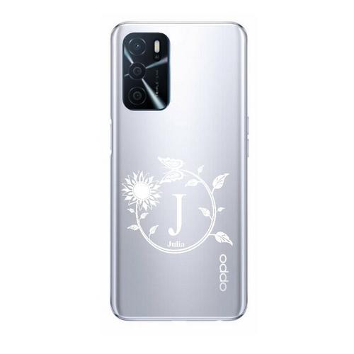 Coque Oppo A16 Et A16s Avec Votre Prénom 11 Fleur Blanc on Productcaster.