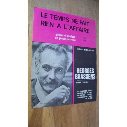 Brassens - Le Temps Ne Fait Rien À L'affaire on Productcaster.