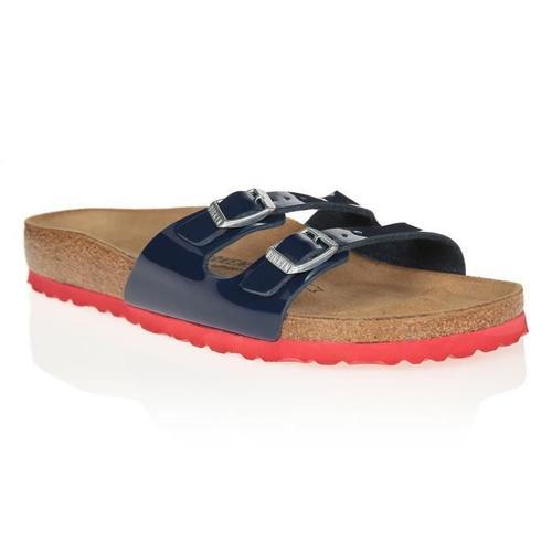 Birkenstock Mules Ibiza Birko-Flor Bk34427339 Vernis Bleu/Rouge Mix... on Productcaster.