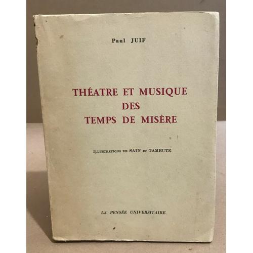 Théatre Et Musique Des Temps De Misère on Productcaster.