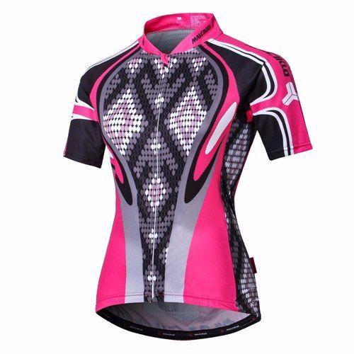 Malciklo Maillot Cycliste Femme Manches Courtes Fleuri Botanique Ta... on Productcaster.