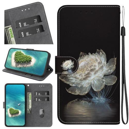 Étui Pour Iphone 16 Pro Max Fleur Papillon Peinte Portefeuille Cuir... on Productcaster.