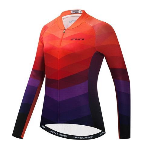 Automne Femmes Cyclisme Maillot Manches Longues Mailloy Ciclismo Ma... on Productcaster.