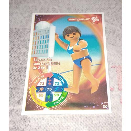 Carte Playmobil Carrefour 2021 Numéro 20 Beach Volley on Productcaster.