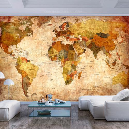 Papier peint intissé Carte du monde Old World Map : Taille - 400 x ... on Productcaster.