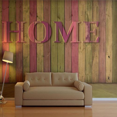 Papier peint intissé Textes house (pink) (Taille 300 x 231 cm) on Productcaster.